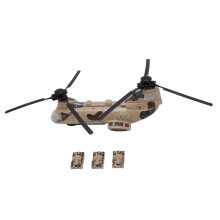 Yellow Transport Helicopter Toy with Light & Sound, ABS, Battery Powered