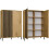 KAMARO 2DD SLIM/GŁ OAK ARTISAN DISPLAY CABINET 1