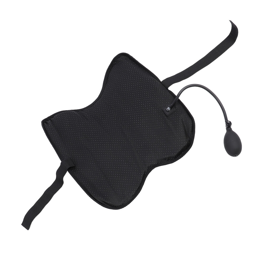 Breathable Mesh Lumbar Support Pillow with Adjustable Strap for Office Chair