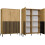 KAMARO 4DK SLIM/GŁ OAK ARTISAN DISPLAY CABINET 1