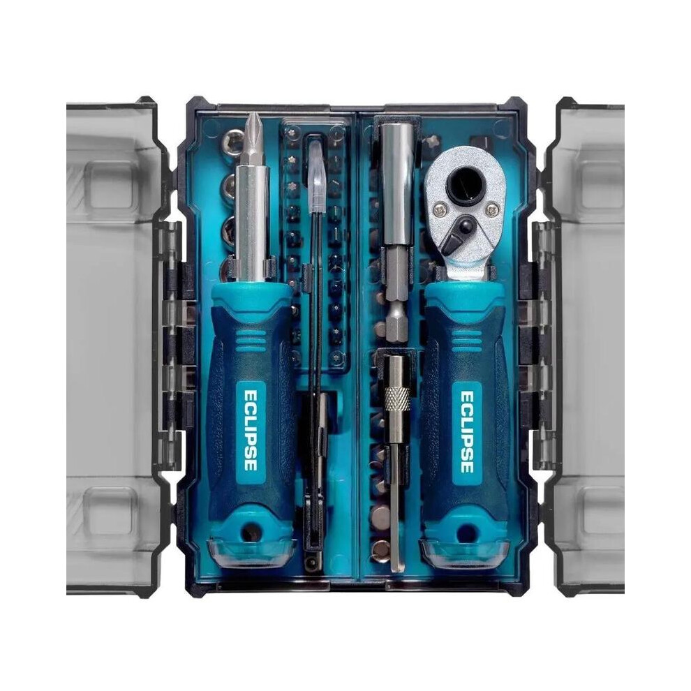 (Default) Eclipse Metric Socket & Bit Set - 78 Piece 1/4" Drive Compact Mini Ems78ps 8011452205440