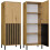 KAMARO 2DK SLIM/GŁ OAK ARTISAN DISPLAY CABINET 1