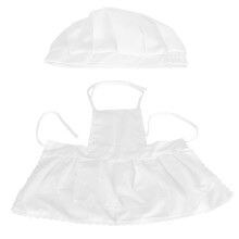 Kids Baby Chef Apron Hat Costume Set, Size L/S, 0-2 Years