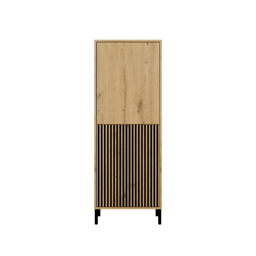 KAMARO 2DK SLIM/GŁ OAK ARTISAN DISPLAY CABINET 1