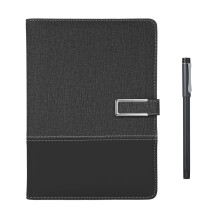Smart Pen + A5-Notizbuch aus Leder, linierter