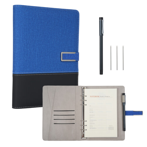 Smart Pen + A5-Notizbuch aus Leder, linierter 2