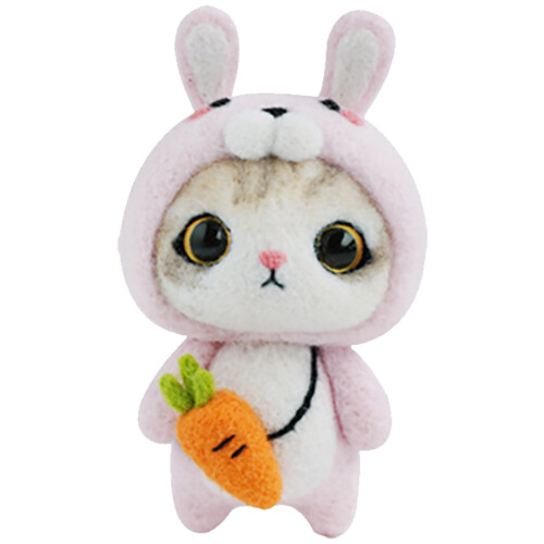 198# Rabbit Needle Felting Kit - Includes Wool Needles and Instructions