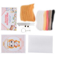 Nadel-Filz-Wollset für DIY-Plüsch-Hundekunst - 1 Set
