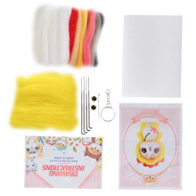 Needle Felting Wool Set 200# Chemical Fiber Plush Doll Maker DIY Craft