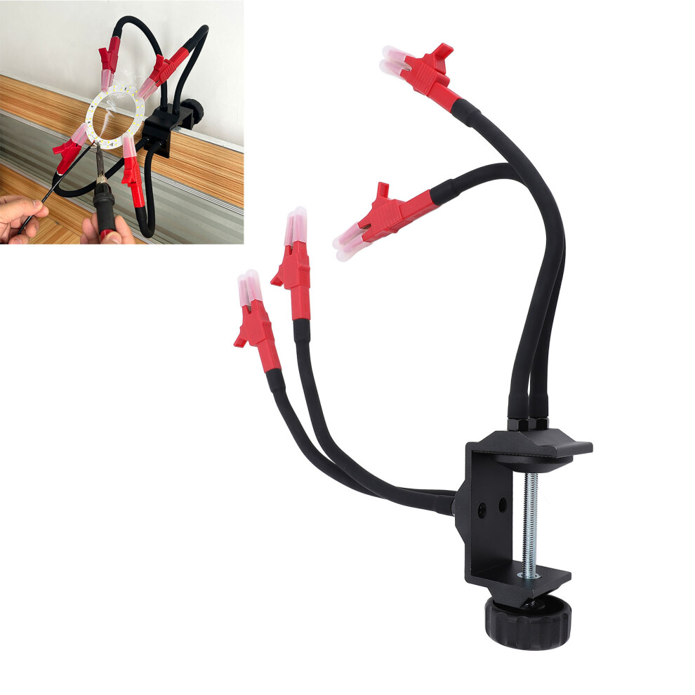 Multifunctional 4-Arm Soldering Helping Hand, Adjustable Clamp Tool-image-OPC-PMSMBRB-NEW