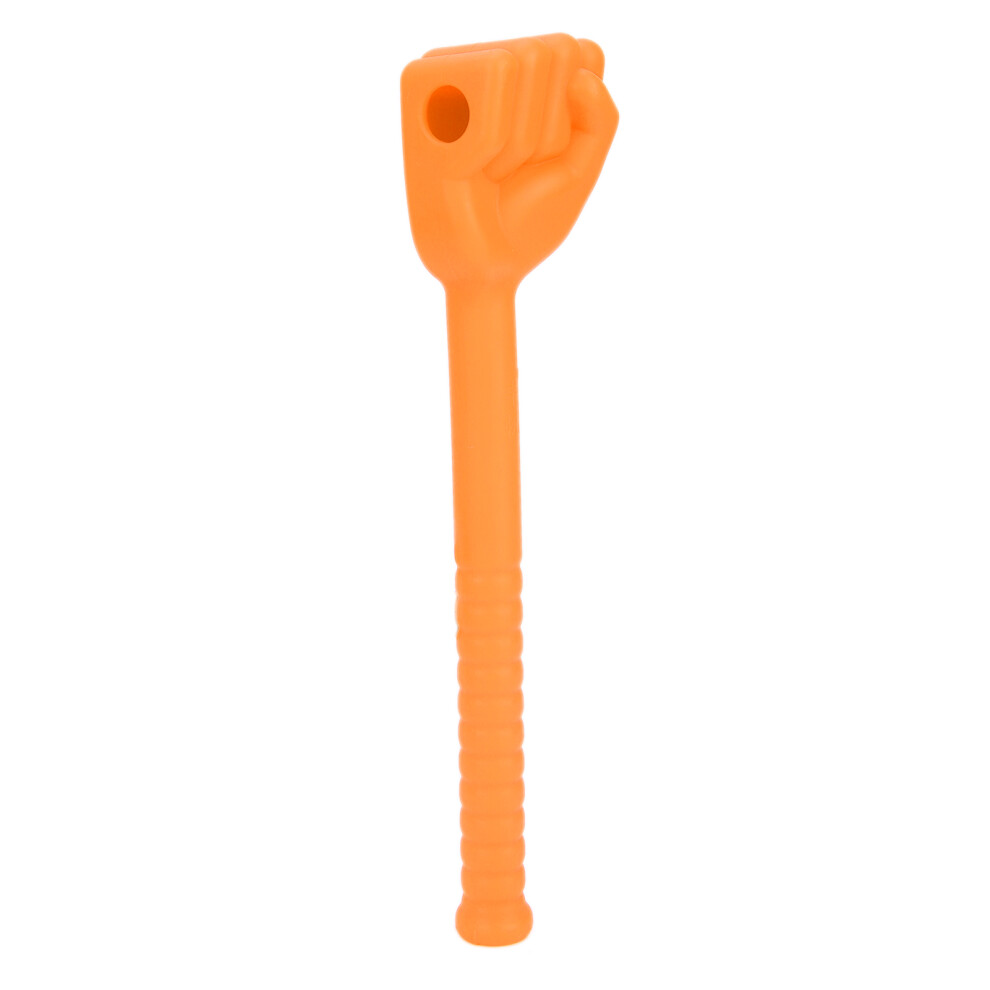 Orange Fist Silicone Massage Hammer For Meridians Â Anti-Slip Handle,