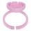 Eyelash Extensions Lash Glue Ring Holders 100pcs Pink Lash Organizer Tool 3