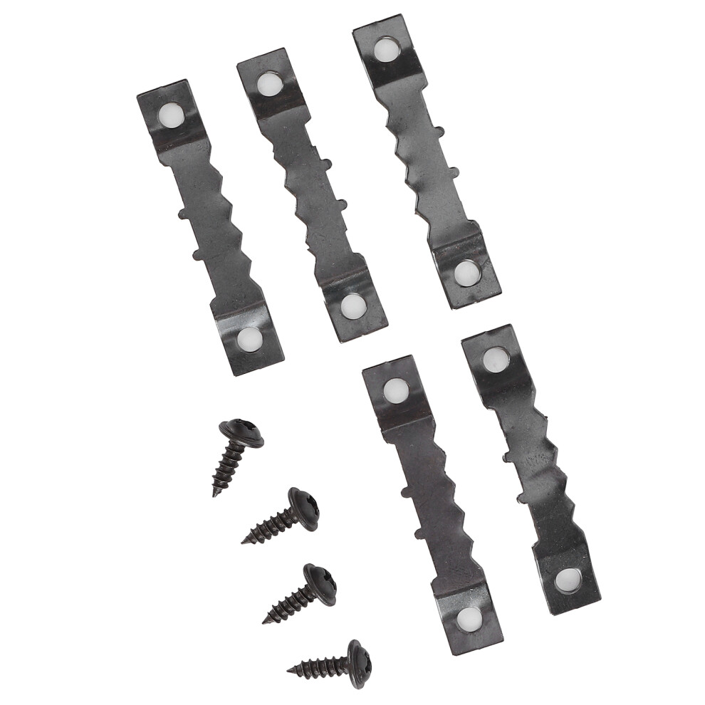 Durable 100Pcs Black Sawtooth Hangers & 200 Screws For Wall Decor 4601358858204