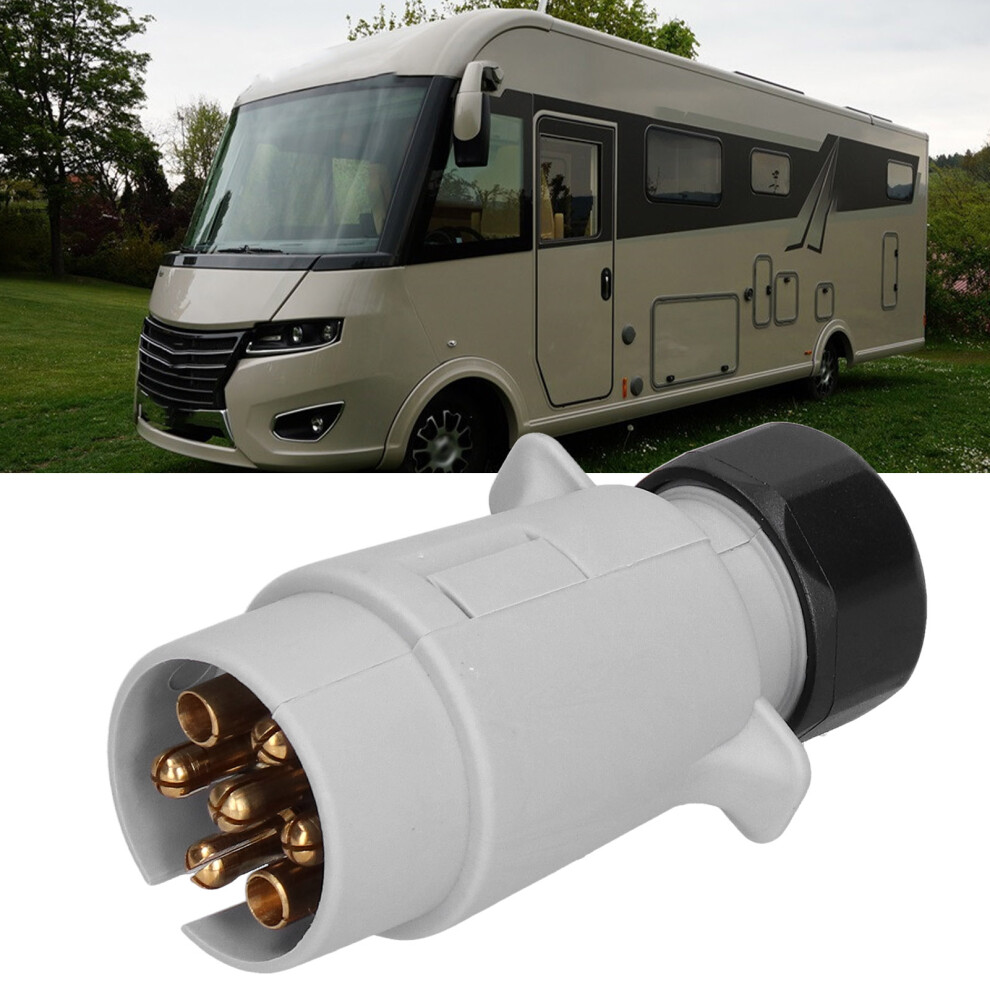 7 Hole European Waterproof Socket Adapter For Trailer Rv Commercial Vehicles 4381358859158