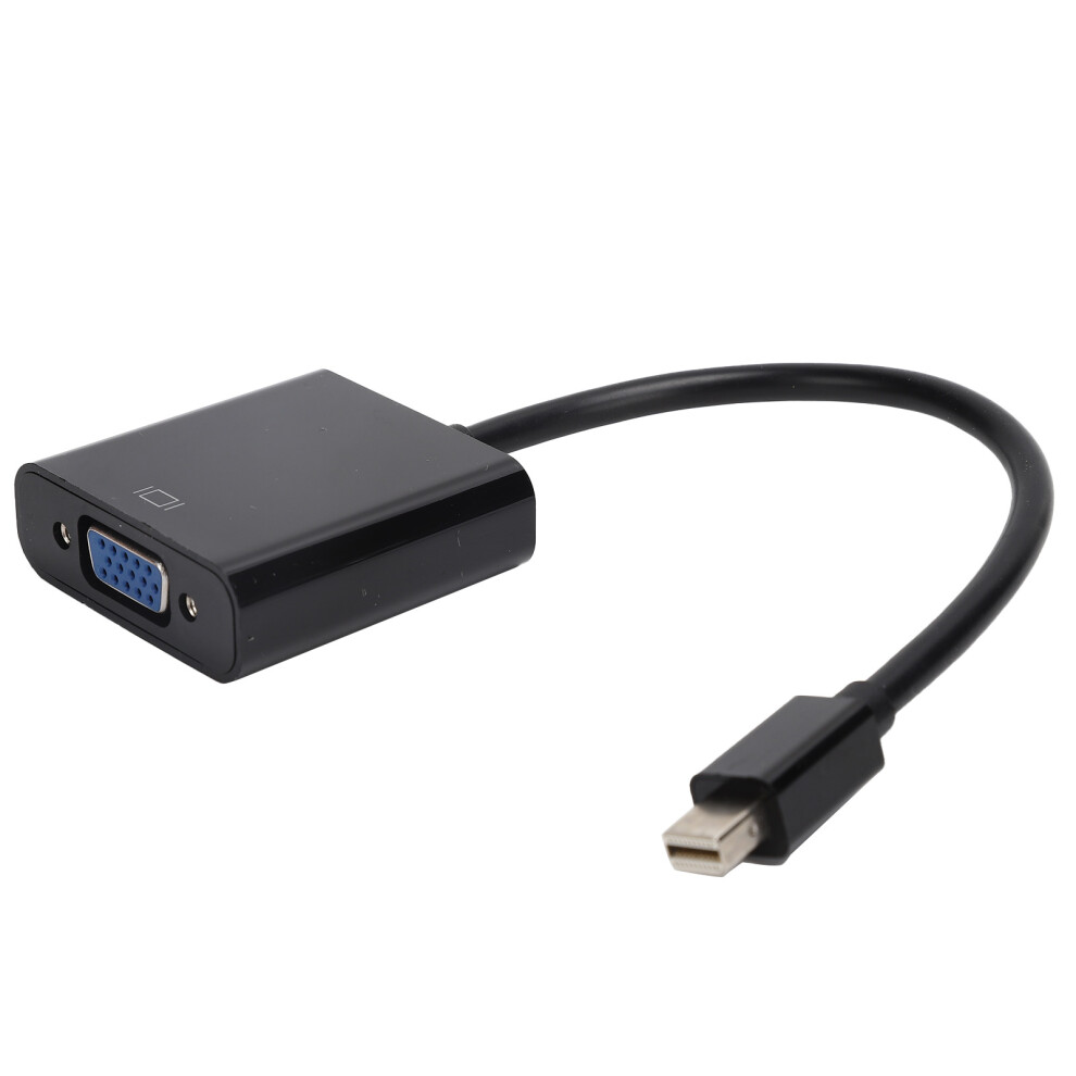 Mini Displayport To Vga Adapter Male To Female Reliable Signal Reception For Pc Black 8451358859284