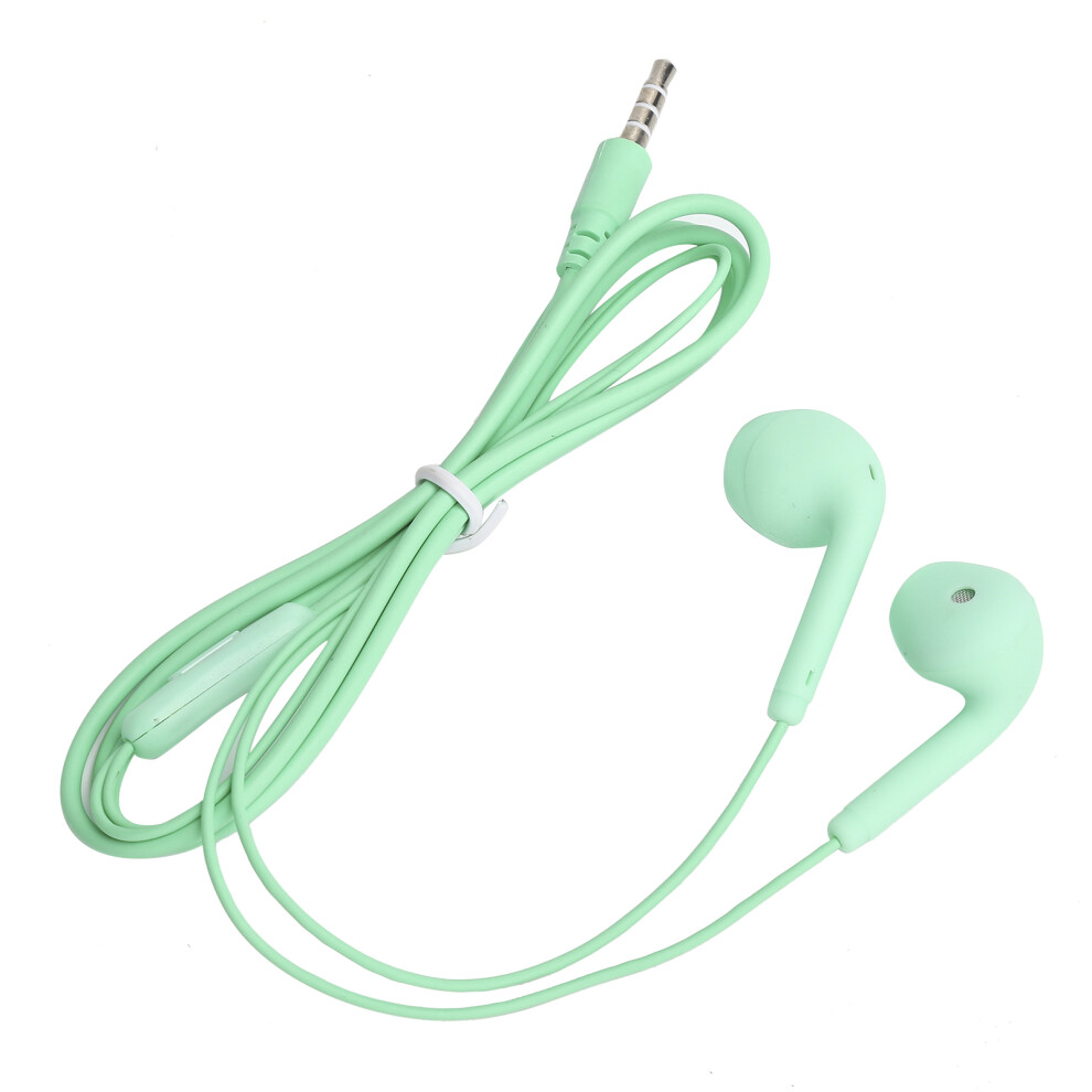 U19 Ergonomic Earphones 3.5Mm Connector Durable & Hifi Sound Green 8141358859666