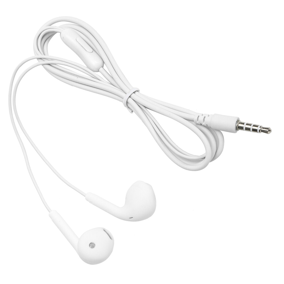 U19 Wired 3.5Mm Hifi Earphones For Mobile Wire-Control Universal Fit Â White 7651358859685