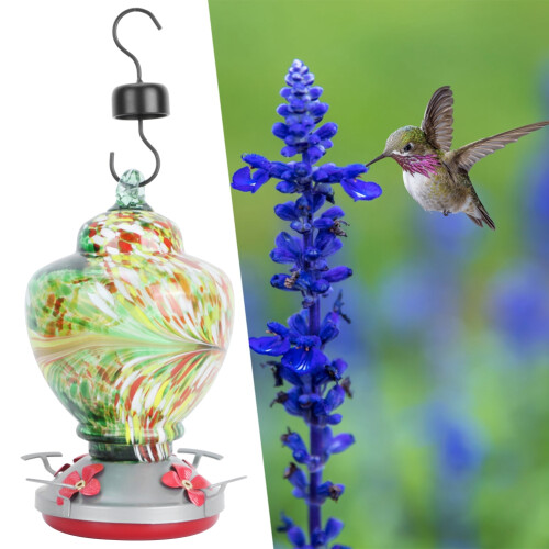 Hof Bunte Malerei Vogel Feeder Wasser Fütterung 2