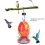 Kolibris Wasser Feeder Bunte Malerei Glas Vogel 13