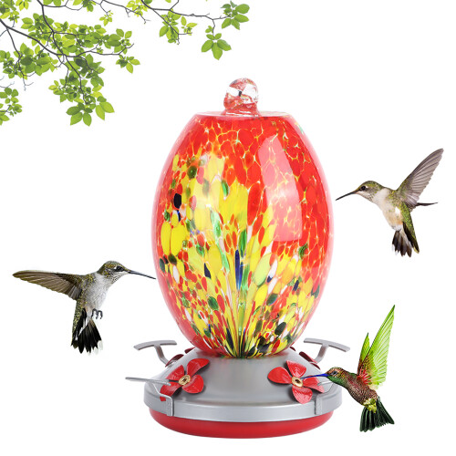 Kolibris Wasser Feeder Bunte Malerei Glas Vogel 2