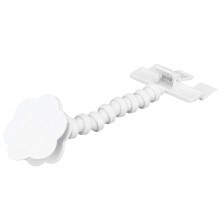Perche à selfie pour animaux blanche 6,9 po Clip Ø 4,7 cm