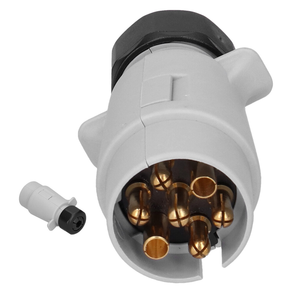 7 Hole European Waterproof Socket Adapter For Trailer Rv And Commercial Vehicle 7891358862029