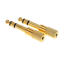 Gitarre und Mikrofon Stereo-Adapter 6,35 mm Stecker auf 3,5 mm Buchse Konverter