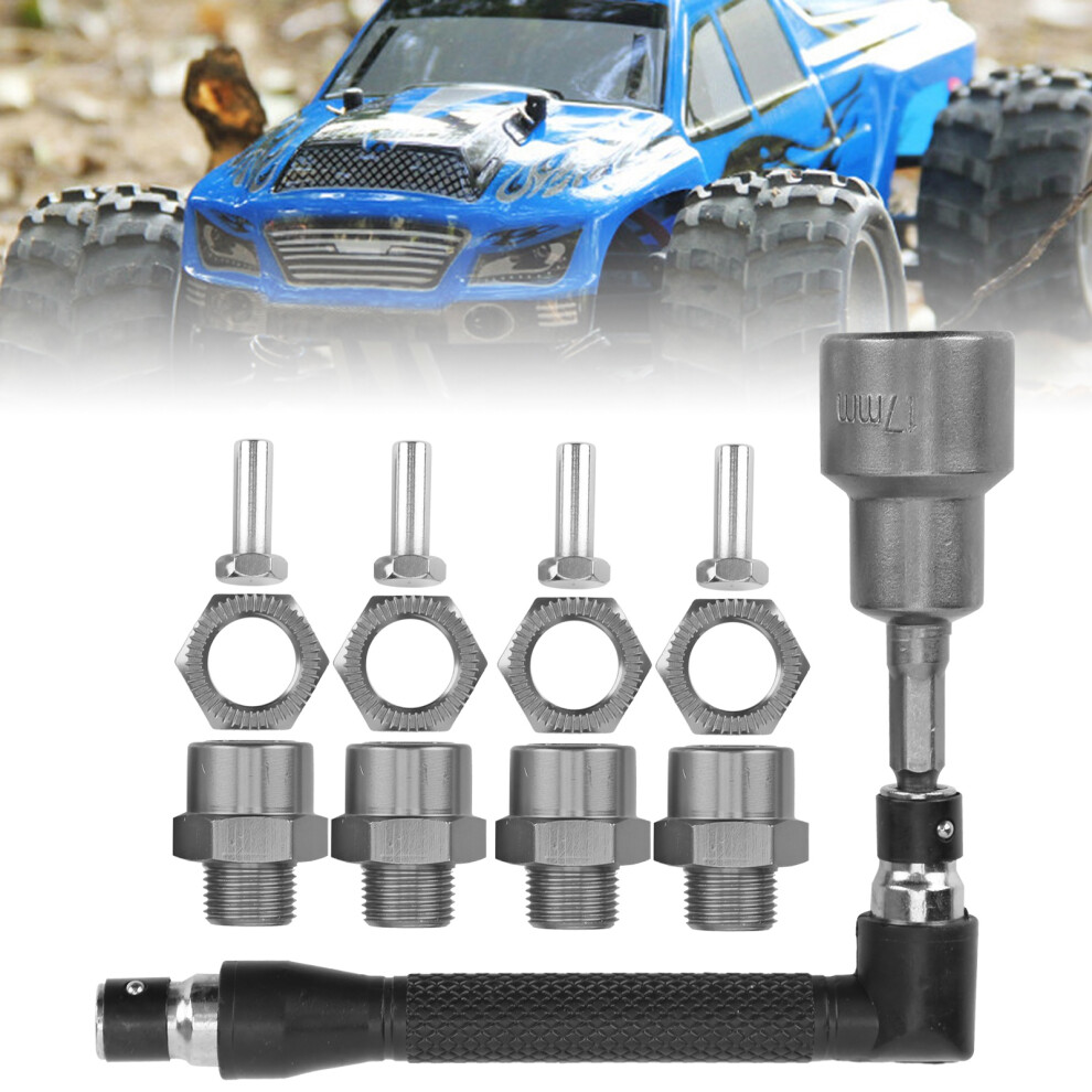 12Mm-17Mm Aluminum Rc Wheel Hex Hub Adapter Set For 1/10/8 Cars 4661358863875