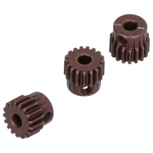 3 pièces de pignons en acier 48DP, 17 dents, 3,175 mm, rouge