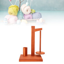 Porta-lana rotante - legno massello - colore vintage