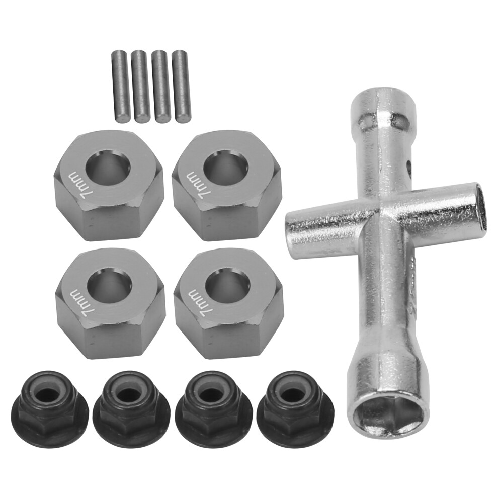 12Mm Aluminum Hex Hub Adapter Kit For 1/10 Rc Cars 9491358863972