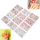 Variety Pack: 12 Sheet Self-Adhesive Lips Pattern Nail Stickers 1