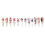 Variety Pack: 12 Sheet Self-Adhesive Lips Pattern Nail Stickers 5