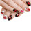 Variety Pack: 12 Sheet Self-Adhesive Lips Pattern Nail Stickers 3