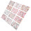 Variety Pack: 12 Sheet Self-Adhesive Lips Pattern Nail Stickers 15