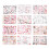 Variety Pack: 12 Sheet Self-Adhesive Lips Pattern Nail Stickers 16