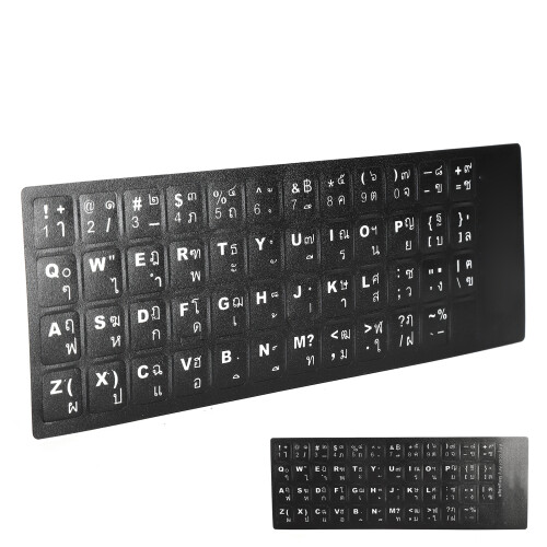 Durable Thai Language Keyboard Stickers for 10-17Inch Computer Key High Quality 2