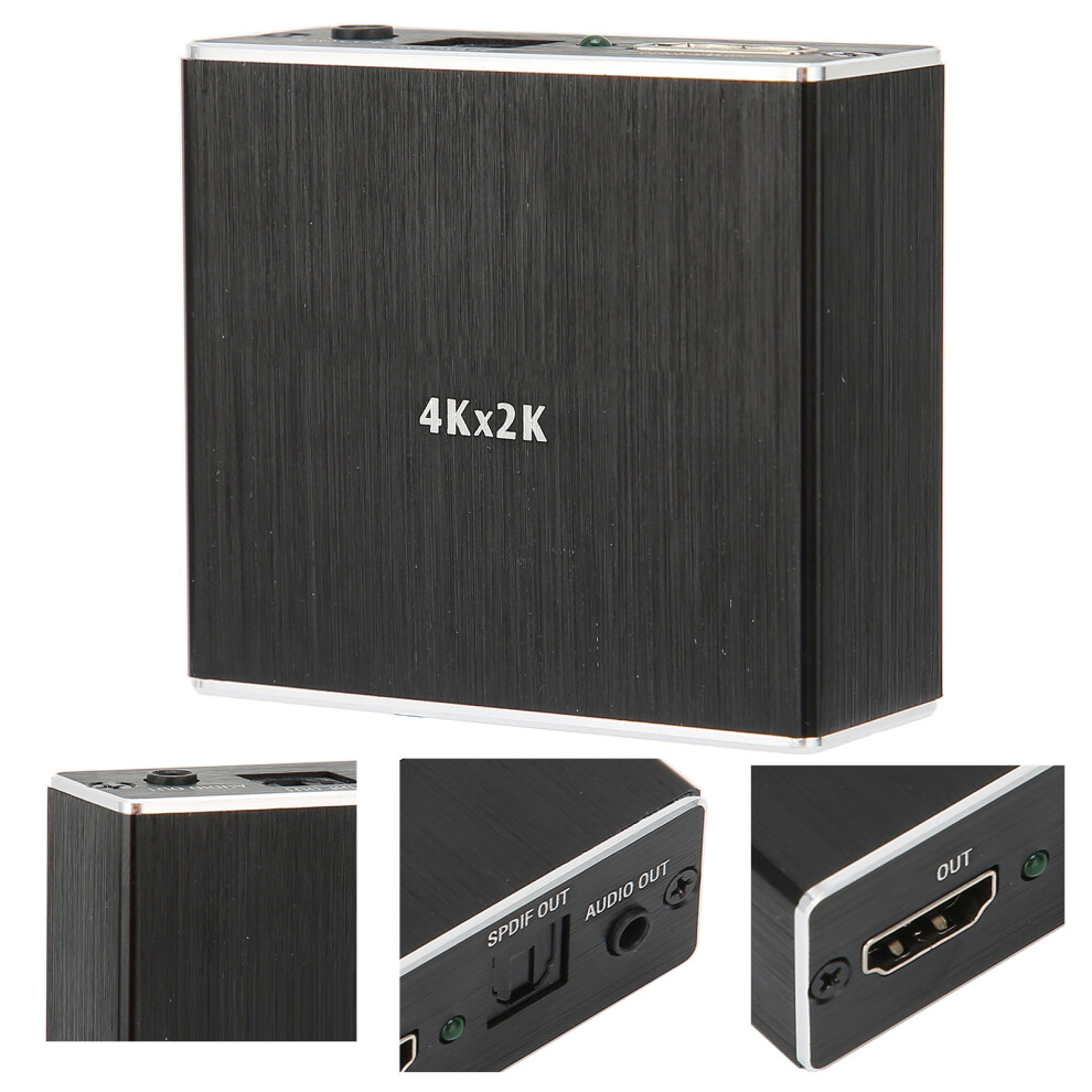 Audio Extractor With Dts Optical 4K Hdmi Rca Spdif Splitter Uhd Audio Decoder 4151358865325