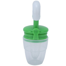 Baby Silicone Pacifiers Feeder Fresh Fruit & Food Nipples Teething Toy Green