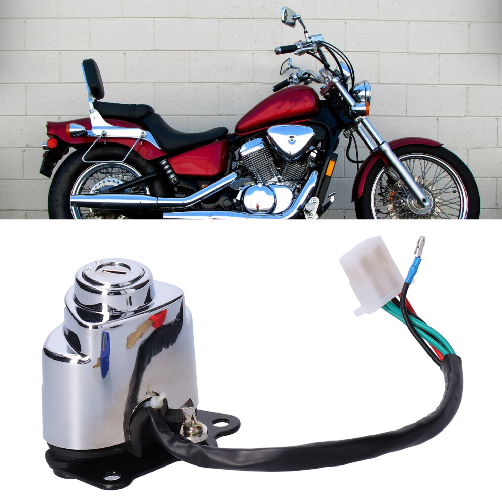 Motorcycle Ignition Lock With 3 Color Keys For Vt600 Vt400 Vt750 Vlx 400 3651358866236