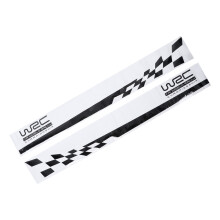 2PCS Waterproof Car Body Sticker 78.7"x9.8" Black Decal