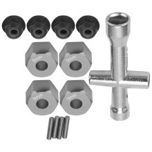 Set d'adaptateurs hexagonaux pour roue de 12 mm, épaisseur 0,4 po, titane