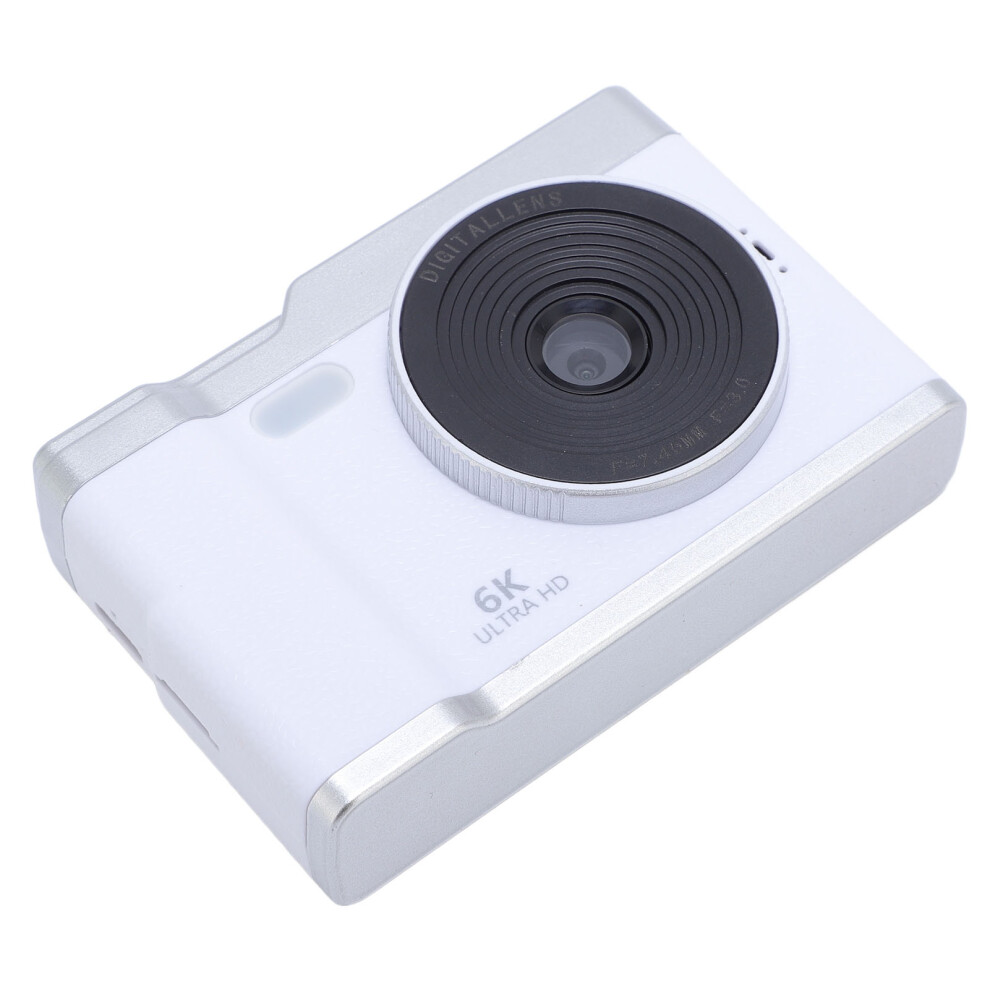 48Mp Digital Camera 8X Zoom Portable Compact Student Camera White 4661358866838