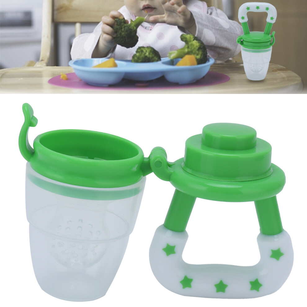 Baby Pacifier Silicone Feeder for Infants Fresh Fruit & Teething Fun Green