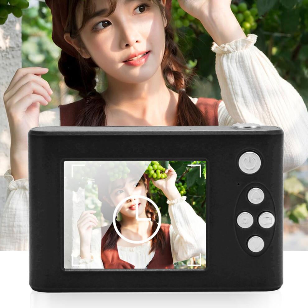 48Mp Digital Camera 8X Zoom 1080P 2.4" Ips Screen Anti-Shake Black 3721358869190