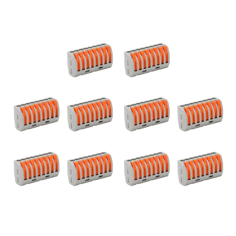 10Pcs Wire Block Clamp Terminal Pct-218 32A 400V Connector Kit 4931358870457