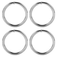 Heavy Duty Stainless Steel Round Rings 10 Pack 40mm for Camping & Rigging