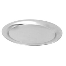 Edelstahl-Oval-Futterteller 20x14,3 cm Küchen-Snack-Obstplatte