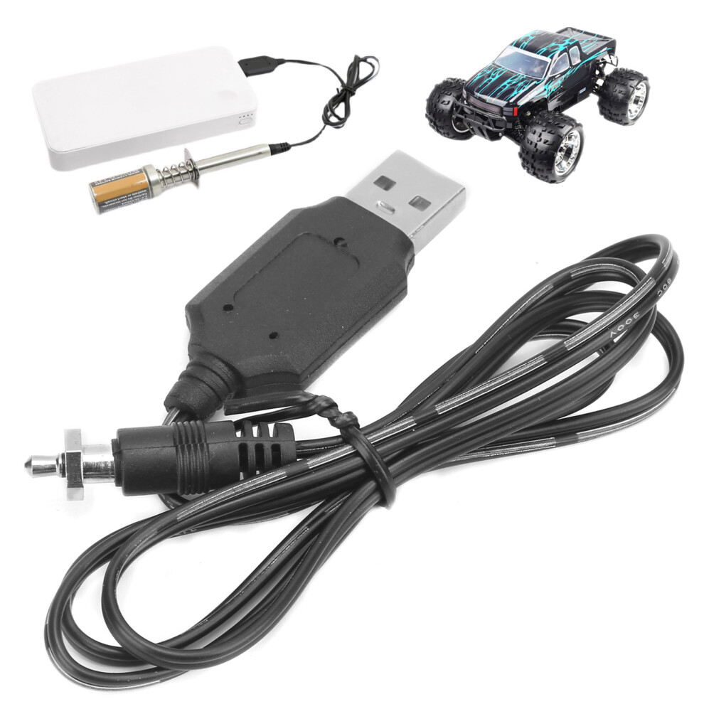 Corrosion-Resistant Usb Rc Car Igniter Cable 82.5Cm Model Accessory Black 7651358872295