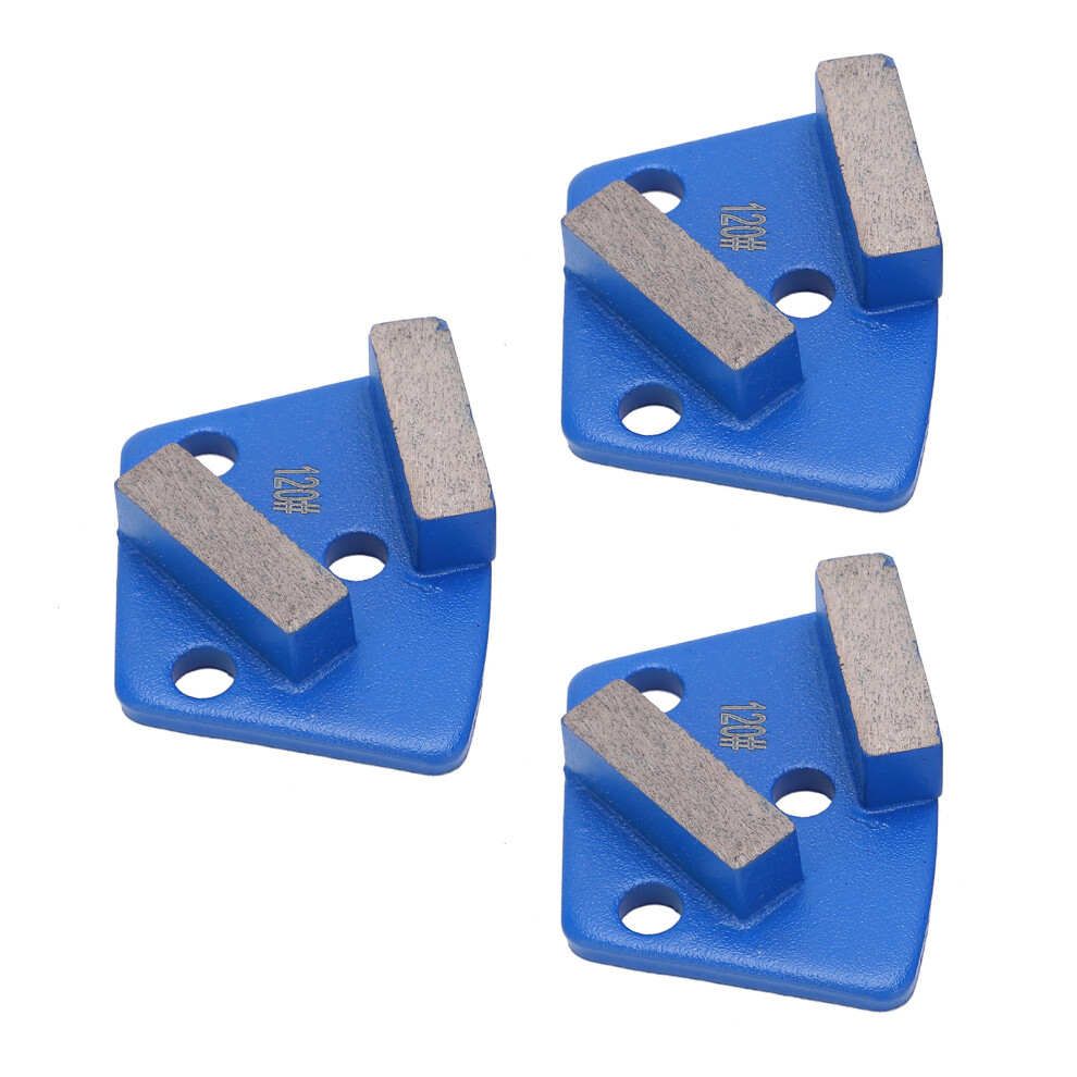 Concrete Floor Diamond Grinding Shoes 3Pcs Blue Trapezoid 120# 4991358873070